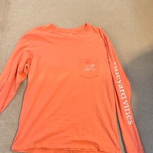 Vineyard Vines men’s orange Long Sleeve Tee